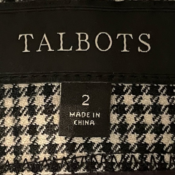 Talbots B&W checked wool Academia Blazer, 2 - Picture 8 of 12